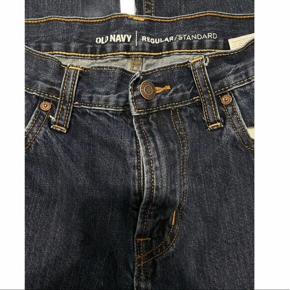 Old Navy Regular Dark Wash Jeans Blue 33x32 Men’s - Picture 6 of 9